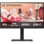 LG 27BA75QB-B 68,6cm (27") QHD IPS Office Monitor 16:9 HDMI/DP/USB-C PD65W LAN 100Hz