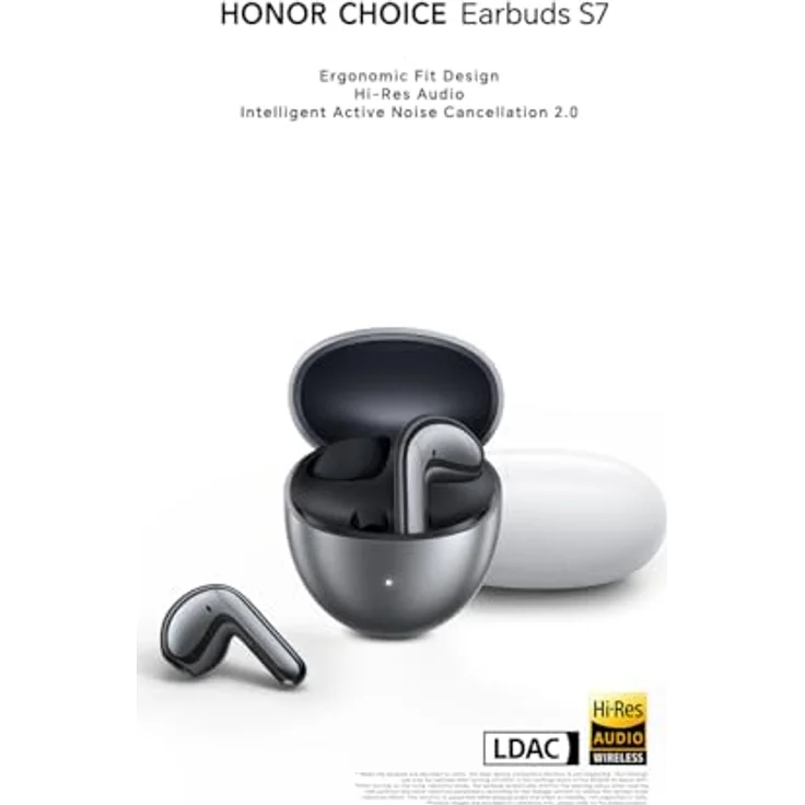 Honor CHP-ME00, Kabelloser In-Ear-Kopfhörer mit ANC, 7,5 h Akkulaufzeit, Schwarz – Bild 6