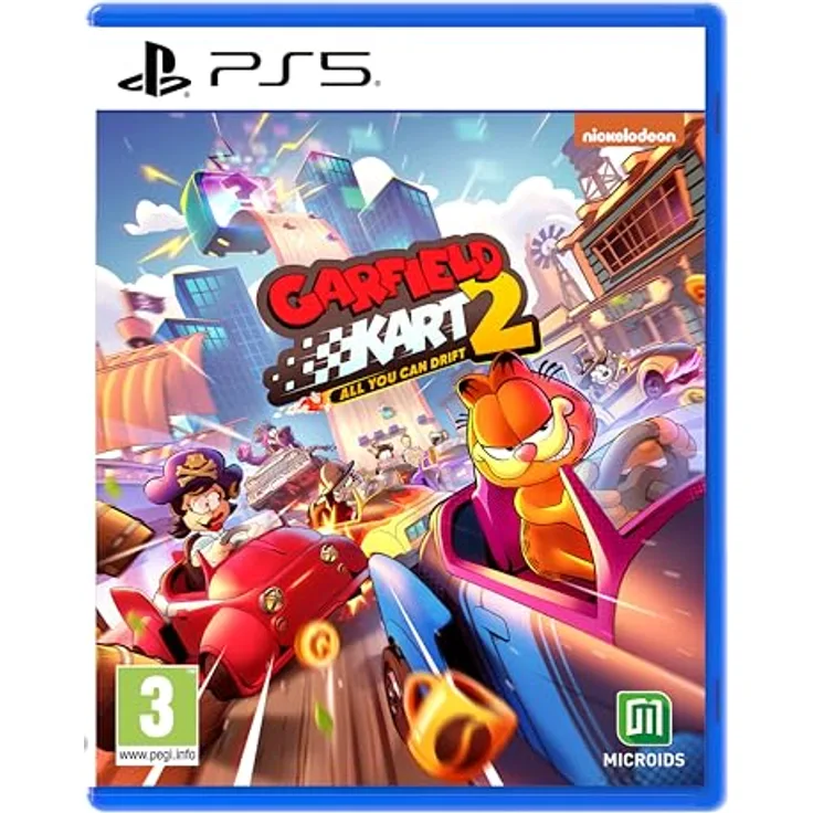 MICROÏDS Garfield Kart 2 - All You Can Drift - PS5, Multiplayer-Rennspiel mit anpassbaren Karts und bis zu 8 Spielern online