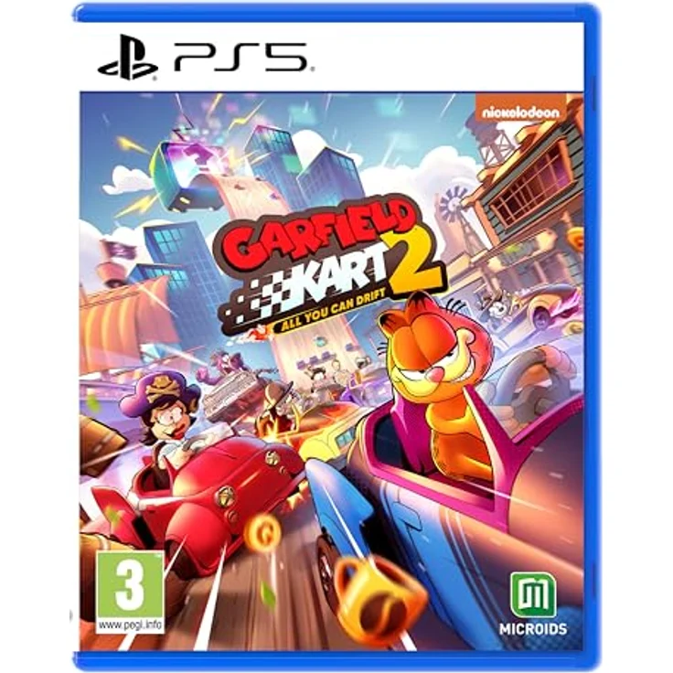MICROÏDS Garfield Kart 2 - All You Can Drift - PS5, Multiplayer-Rennspiel mit anpassbaren Karts und bis zu 8 Spielern online – Bild 1