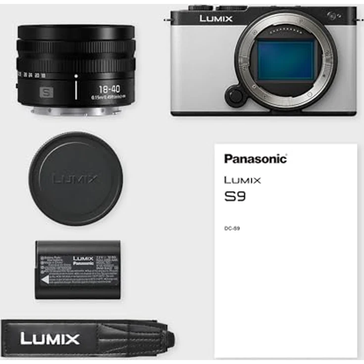 Panasonic Lumix DC-S9NE-W Vollformat Kamera, spiegellos, Open Gate Vlogging, 6K/4K, Bildstabilisierung, LUTs, 180°-Flexibler-Monitor, 5 GHz WLAN, Weiss, mit Objektiv S-R1840E – Bild 5