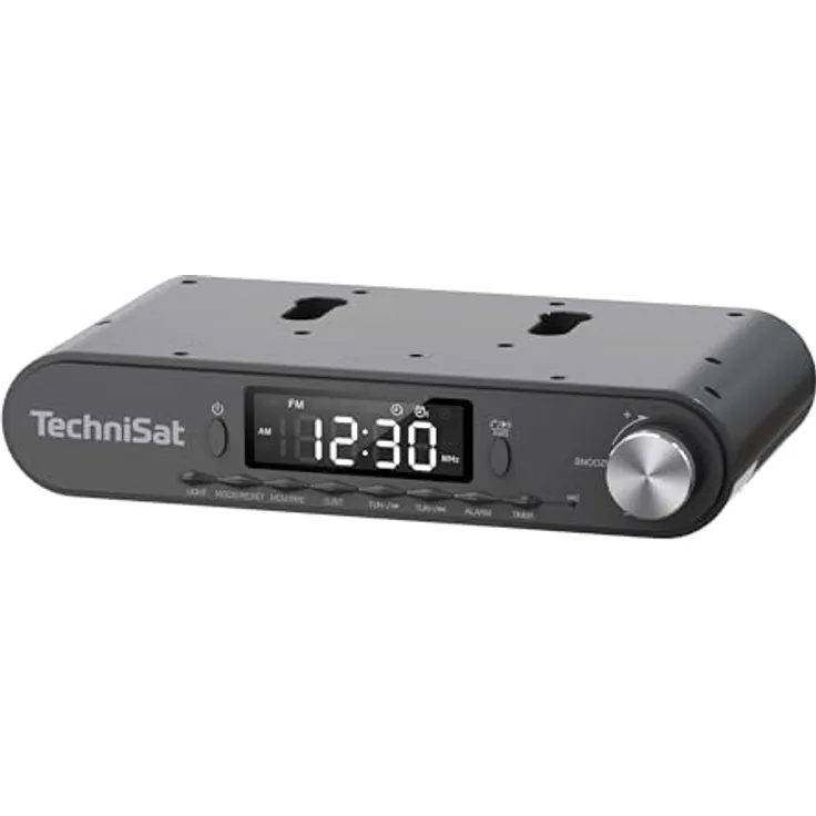TechniSat Viola Küchenradio, Unterbau Radio mit UKW/FM, LED Display, Bluetooth, Arbeitsleuchte, Weckfunktion, anthrazit