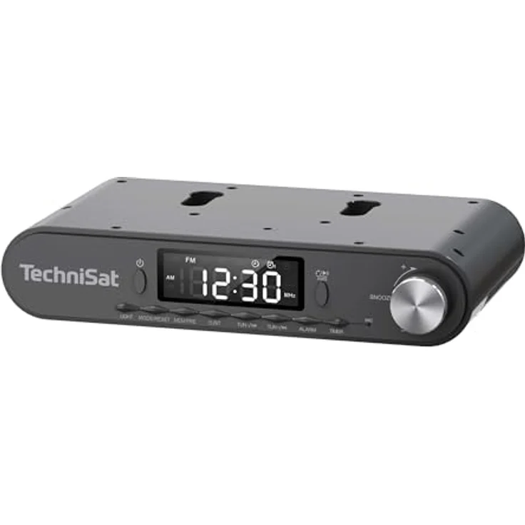 TechniSat Viola Küchenradio, Unterbau Radio mit UKW/FM, LED Display, Bluetooth, Arbeitsleuchte, Weckfunktion, anthrazit – Bild 1