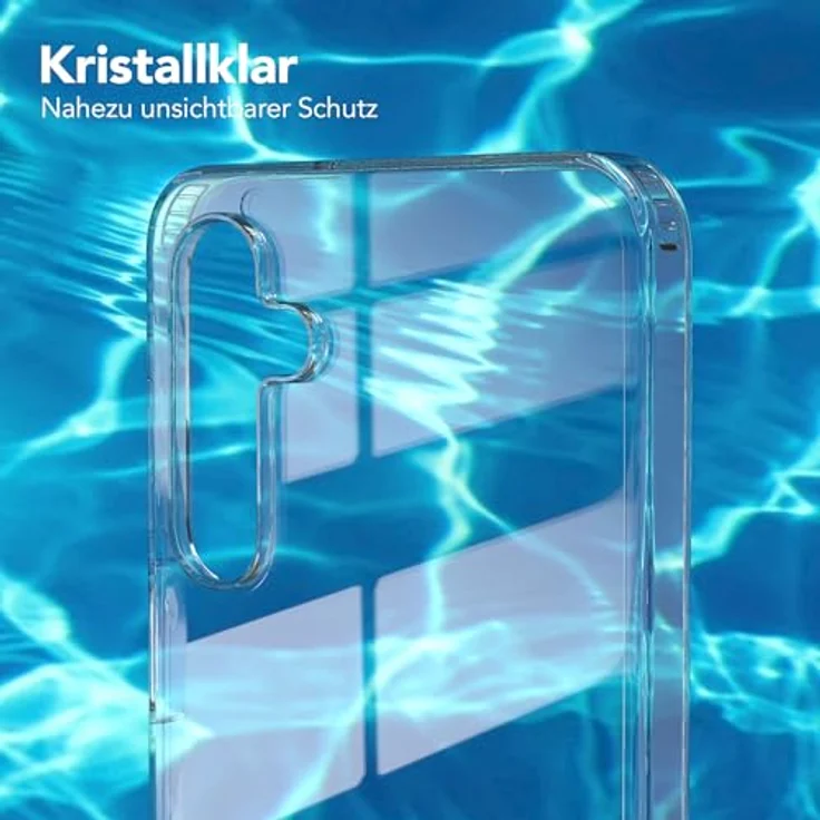 EAZY CASE Hülle für Samsung Galaxy A16 5G, Ultra dünnes Slimcover, klare Silikon Schutzhülle mit Air Protect und Kameraschutz, transparent – Bild 3