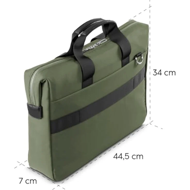 Hama Laptoptasche „Ultimate“ grün, für Laptops 40-41 cm, 15,6-16,2“, gepolstert, wasserabweisend, mit Tabletfach 11“, viele Fächer, Schultergurt, Trolleyschlaufe – Bild 8
