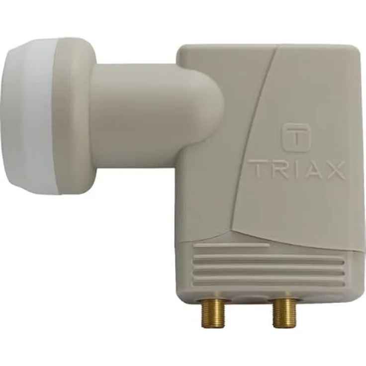 TRIAX TTW 200 Gold Twin LNB für digital Satschüssel - 2 Teilnehmer, Fernseher - 2fach - mit LTE Filter - Full HD, 4K, HDTV, 0.1dB, 2-Fach, Wetterschutz, kälte- & hitzebeständig