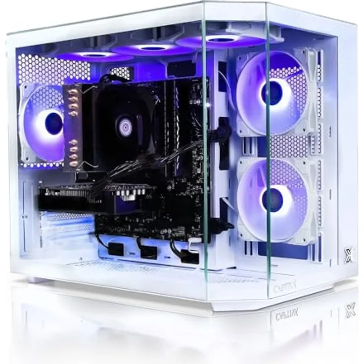 Captiva R92-536, Gaming-PC mit AMD Ryzen 5 5500, GeForce RTX 5060, 16 GB RAM, 500 GB SSD, Weiss