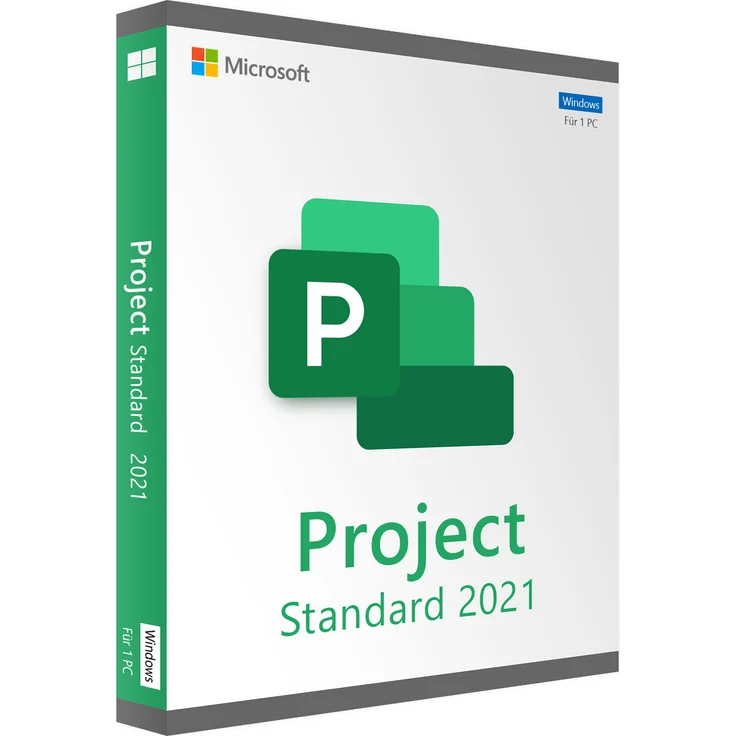 Microsoft Project 2021 Standard, Projektmanagement-Software für Windows mit intuitiver Benutzeroberfläche, Sofortdownload und Käuferschutz