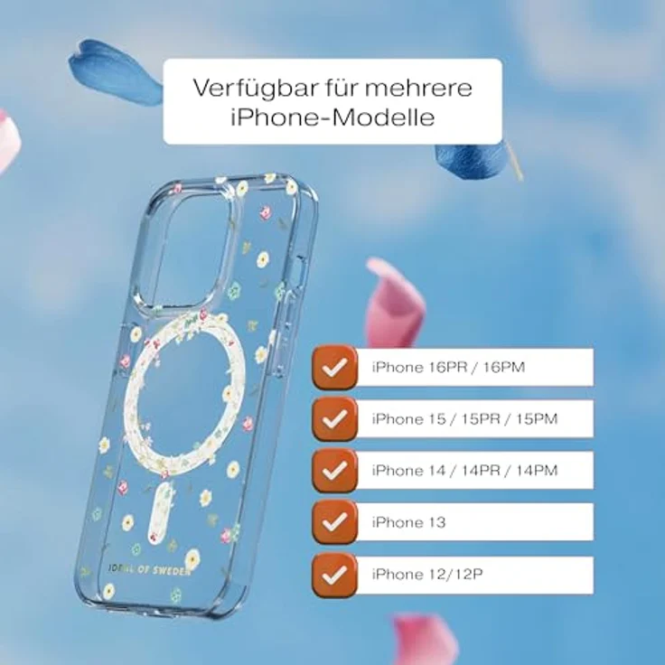 IDEAL OF SWEDEN Clear Case MagSafe, Backcover für Apple iPhone 13/14/15, Transparente Hülle mit Petite Floral Muster und Rundumschutz – Bild 7