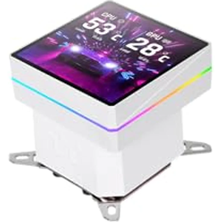 Thermaltake TH360 V3 Ultra ARGB Sync Snow, AiO-Wasserkühlung mit 3x 120mm Lüftern, bis 2500 rpm, Geräuschentwicklung 37.8 dB, weiß – Bild 5