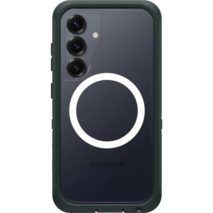 OtterBox Defender XT Clear mit Magnets, Smartphone Hülle für Samsung Galaxy S25 mit 7-fachem Militärstandard-Fallschutz, grün – Bild 1