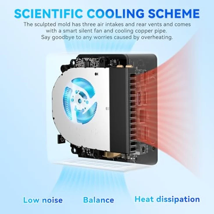 MSI Cubi NUC 13MQ-070PL, Mini-PC mit Intel Core i7-1365U, 16 GB DDR5 RAM, 1 TB SSD, Windows 11 Pro, EU Plug 220V – Bild 8