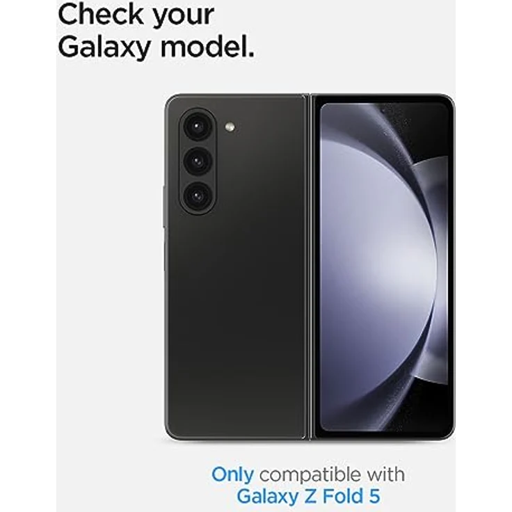 Spigen Glas.tR EZ Fit Schutzfolie kompatibel mit Samsung Galaxy Z Fold 5, 2 Stück Schutzglas für externe Display, Kratzfest, Hüllenfreundlich, Touch reaktiv – Bild 2