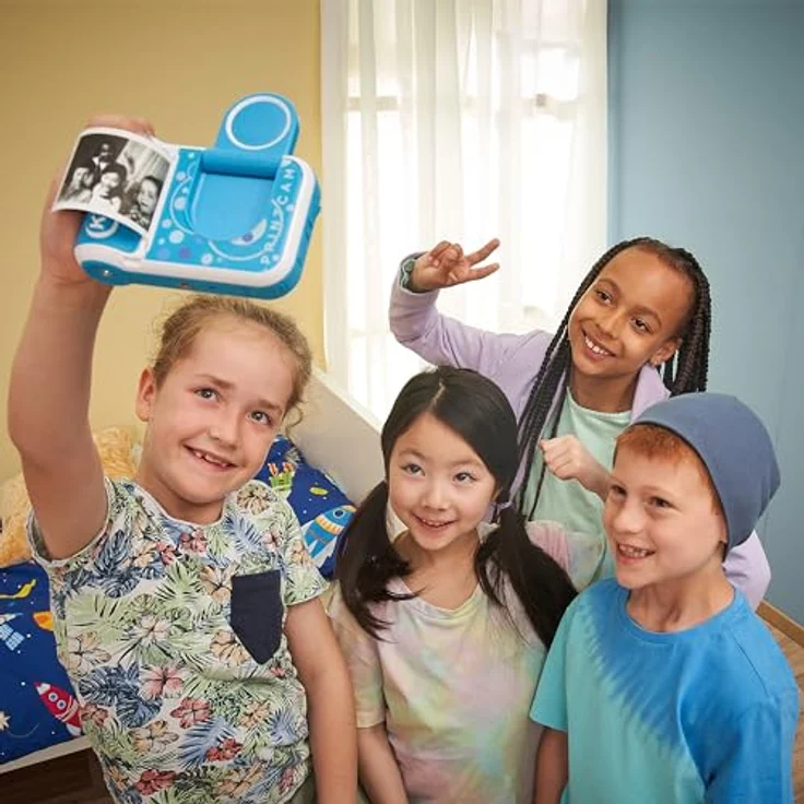 Vtech KidiZoom Print Cam blau – Kinderkamera mit Druckfunktion, Selfie- und Videofunktion, Effekten, Spielen und mehr, für Kinder von 4-12 Jahren – Bild 5