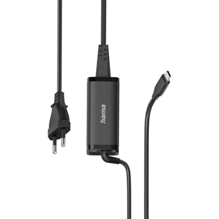 HAMA 200023 USB-C Notebook-Netzteil, 5-20V/65W mit GaN-Technologie, Schwarz – Bild 8