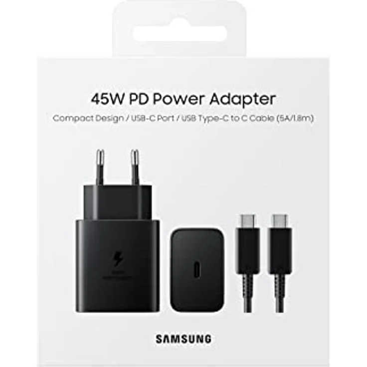 Samsung EP-T4510 Schnellladegerät 45W mit USB-C-Kabel schwarz – Bild 5