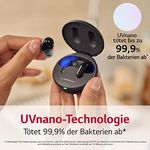 LG TONE Free DT60Q In-Ear Bluetooth Kopfhörer mit MERIDIAN-Technologie, ANC (Active Noise Cancellation) & UVnano+, Weiß [Modelljahr 2022]