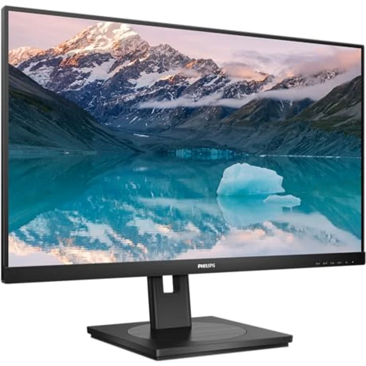 Philips 242S9JML - 24 Zoll Full HD Monitor, höhenverstellbar, Laustprecher, Schwarz, Flicker-Free und Low-Blue Light Technologie, 1920x1080, 75 Hz, VGA, DVI, HDMI, DisplayPort, USB Hub – Bild 1
