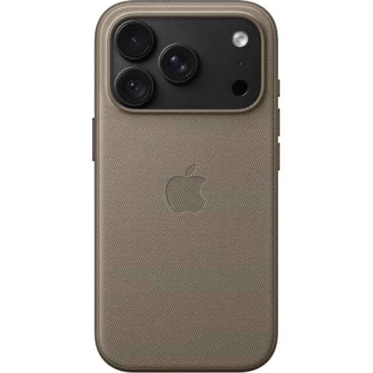 Apple TechWoven Case iPhone 18 Pro, Taupe, MagSafe kompatibel mit recyceltem Polyester und integriertem Handgelenkband. – Bild 4