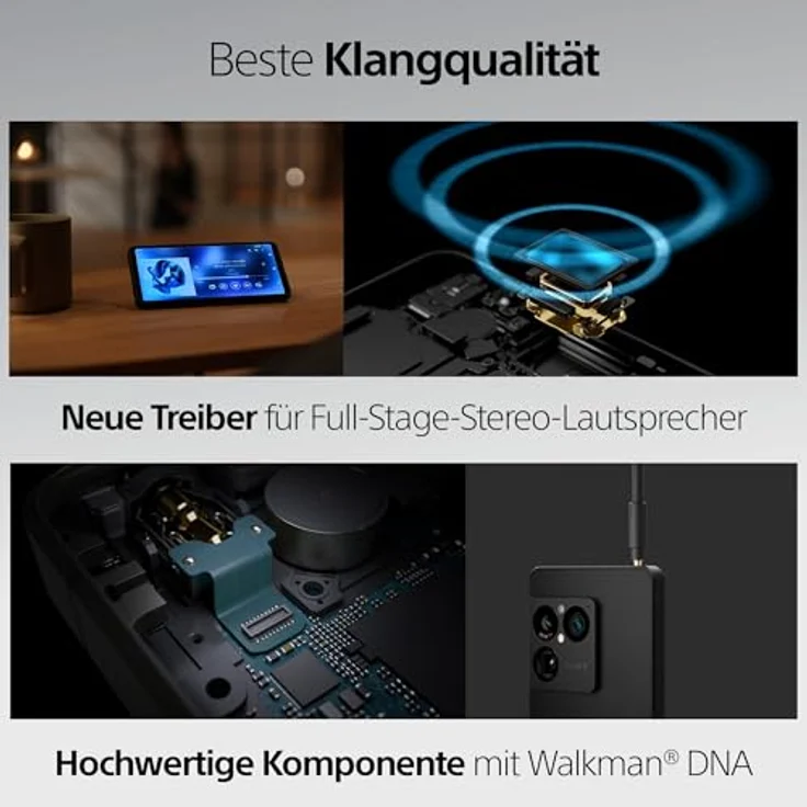 Sony Xperia 1 VIII - 6,5" 19,5:9 FHD+ HDR OLED 120Hz, Dreifach-Kamera mit neuem Teleobjektiv, Xperia AI, Akku für 2 Tage, 3,5mm Audio, Dual SIM, Graphit-Schwarz – Bild 9