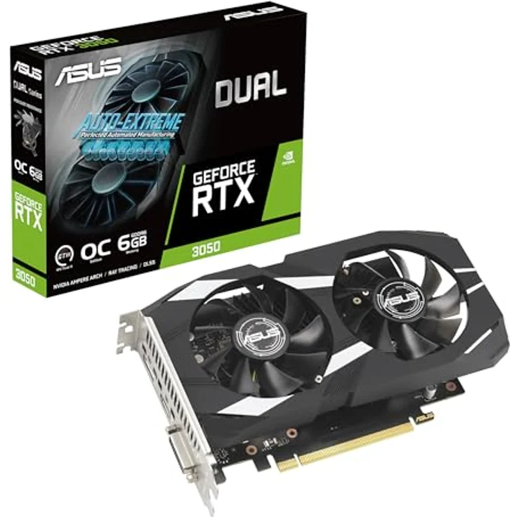 Asus DUAL-RTX3050-O6G, Next-Gen-Grafikkarte mit hoher Leistungsfähigkeit und effizienter Kühlung – Bild 2