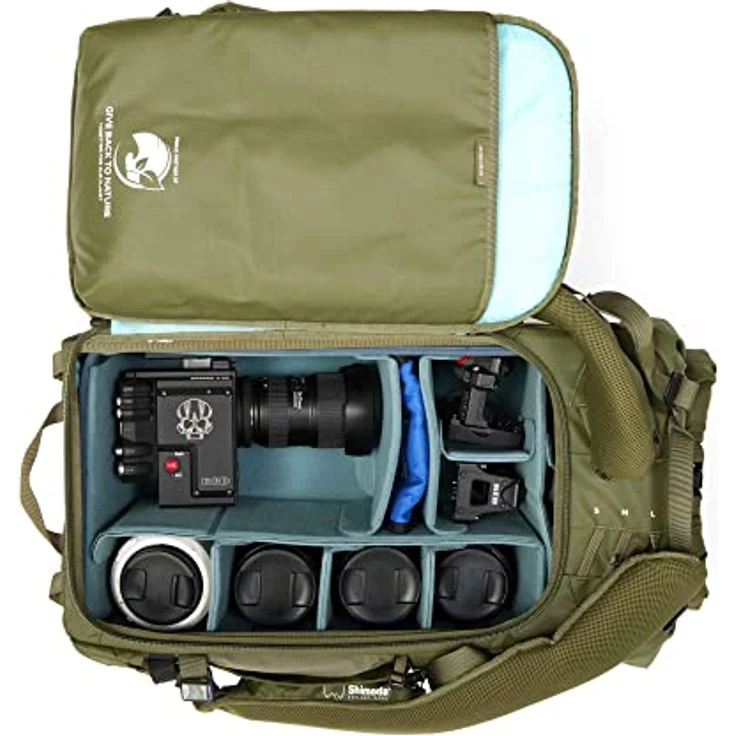 Shimoda Core Unit XXL DV, Kameratasche für große Videoausrüstung, schwarz, mit Wasserabweiser und innerer Tiefe von 20 cm – Bild 6