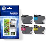 Brother Original LC-422XLVAL Tintenpatronen Value Pack MFC-J5340DW, MFC-J5345DW, MFC-J5740DW, MFC-J6540DW, MFC-J6940DW (bestehend aus 4 Tintenpatronen: Schwarz, Cyan, Magenta, Gelb), XL