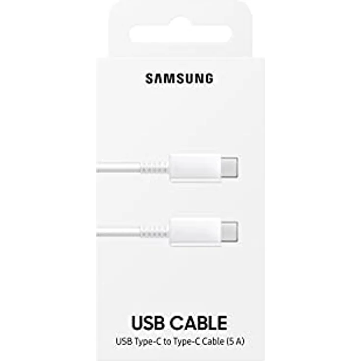 Samsung EP-DN975 - USB-Kabel - USB-C (M) bis USB-C (M) - USB2.0 - 1,0m - USB-Stromversorgung (5A, 100 W) - weiß - für Galaxy Note10, Note10+, Note10+ 5G (EP-DN975BWEGWW) – Bild 5