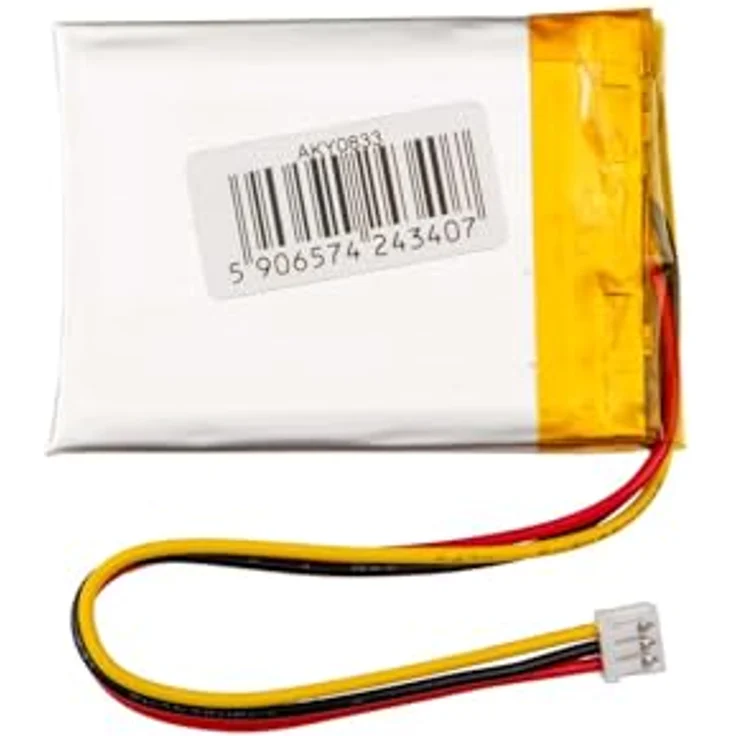 Akyga AKY0833, 3.7V 560mAh Lithium Polymer Akku mit PCM- und NTC-Schutz, 3-Polig 1,25 Molex-Stecker, 80mm Kabel, ideal für tragbare Geräte – Bild 2