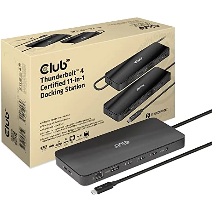Club 3D CSV-1581 Thunderbolt™ 4 Zertifizierte 11-in-1-Docking-Station
