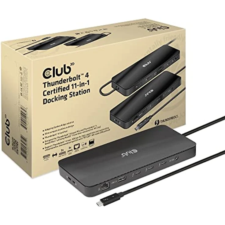 Club 3D CSV-1581 Thunderbolt™ 4 Zertifizierte 11-in-1-Docking-Station – Bild 1