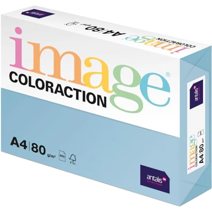 Image Coloraction - farbiges Kopierpapier Iceberg-eisblau 80g-m² A4 - Paket zu 500 Blatt – Bild 2