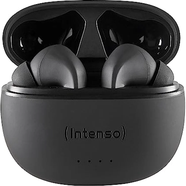 Intenso Black Buds - TWS True Wireless Kopfhörer T300A mit Active Noise Cancelling und bis zu 35 Std. Musikwiedergabe – Bild 3