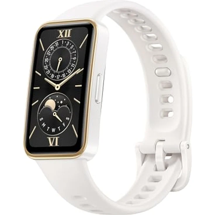 HUAWEI Band 9, bequemes Tragen, TruSleep 4.0, wissenschaftlich basiertes Schlaftracking, bis zu 14 Tage Akkulaufzeit, 100 verschiedene Trainingsmodi, iOS&Android, Deutsche Version, Dawn White – Bild 1