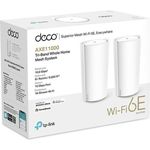 TP-Link DECO XE200, Mesh Wi-Fi 6E System (2er-Pack) mit 4804 Mbps (5 GHz/6 GHz) und WPA3-Verschlüsselung