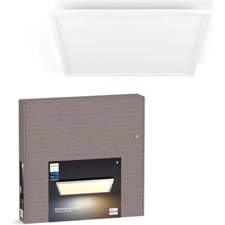 Philips Hue Aurelle White Ambiance, Smarte LED-Panelleuchte 60 cm x 60 cm, Weiß, 50.000 Weißtöne