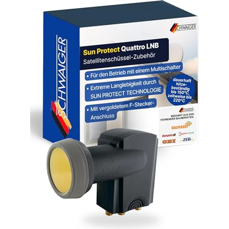 Schwaiger Quattro Switch Lnb digital für Multischalter – Bild 2
