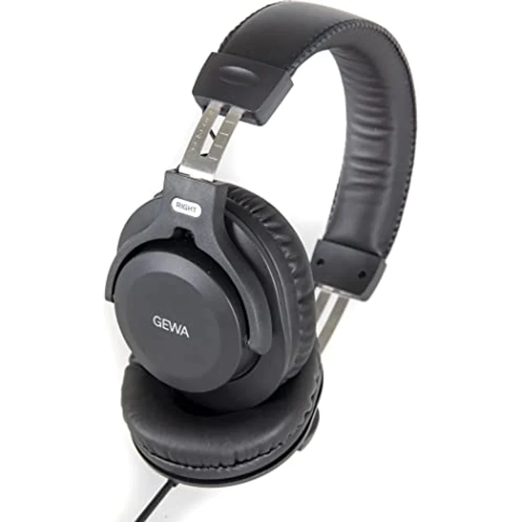 Gewa HP EIGHT, geschlossene Monitoring Kopfhörer, überaus gute passive Dämpfung, Frequenzbereich 10 - 26.000 Hz, Schwarz – Bild 4