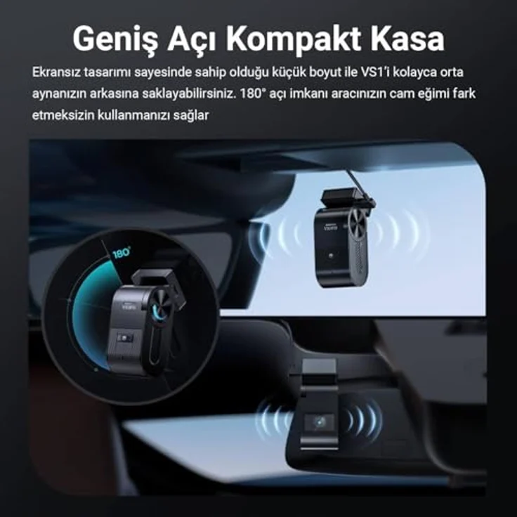 VIOFO VS1 2K QHD HDR Mini Autokamera mit Sony Starvis 2 Sensor, Wi-Fi, GPS und 32 GB microSD-Karte – Bild 2