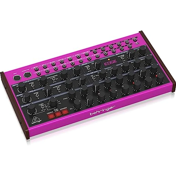 Behringer Edge Synthesizer, Analoger Drum Synthesizer mit 2 Oszillatoren, Hardsync, 8 Step Analog Sequencer und Patchfeld – Bild 3