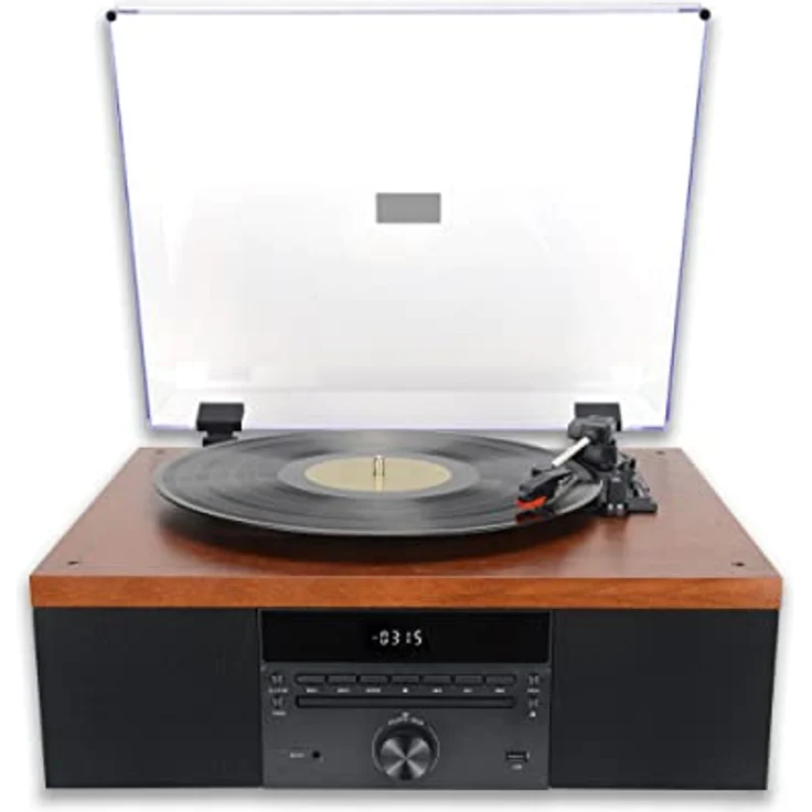 Aiwa Turntable Aiwa GRAMOPHONE WITH BT, Plattenspieler, Braun – Bild 2