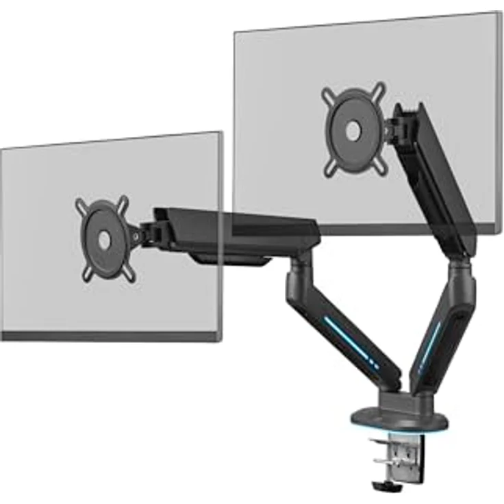 One for All Monitor Halterung Experience RGB Dual, Monitorständer für bis zu 45 Zoll, schwarz – Bild 4