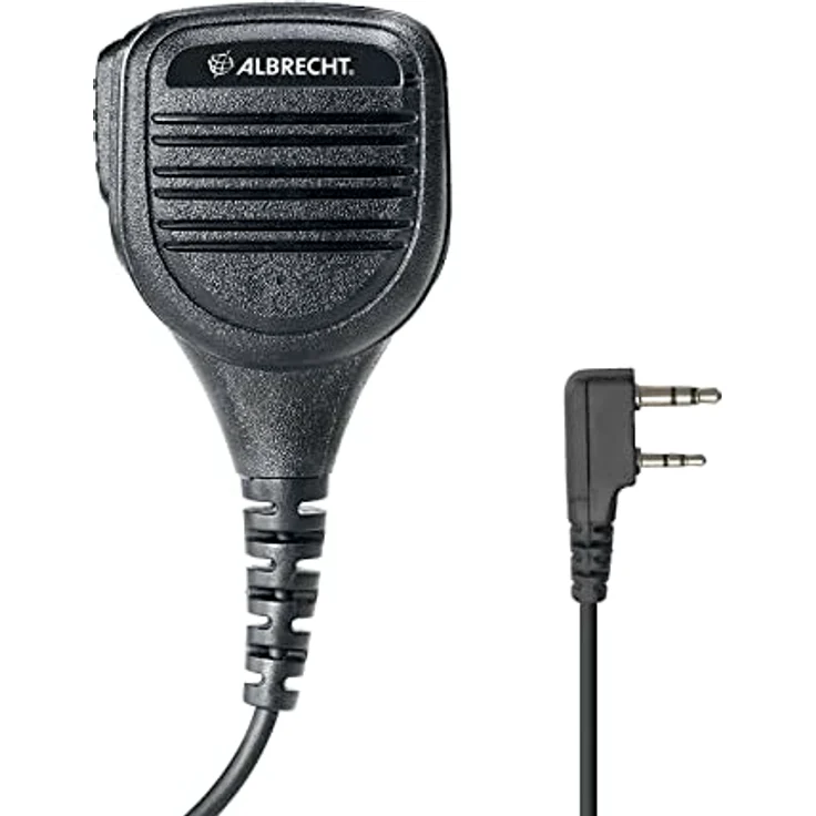 Albrecht Funkgerät Albrecht Lautsprecher-Mikrofon SM600 Kendwood Lautsprecher Mic 41756, Lautsprecher-Mikrofon mit drehbarem Gürtelclip, Staub- und Spritzwasserschutz, Schwarz – Bild 2