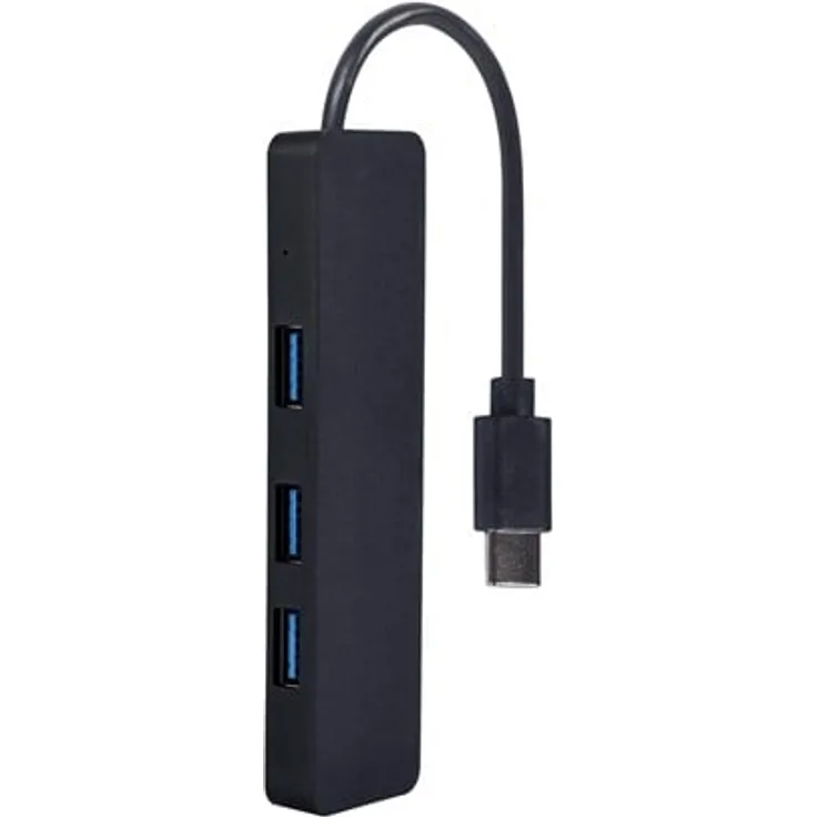 Gembird UHB-CM-U3P4-01, 4-Port USB Hub mit USB 3.2, Schwarz