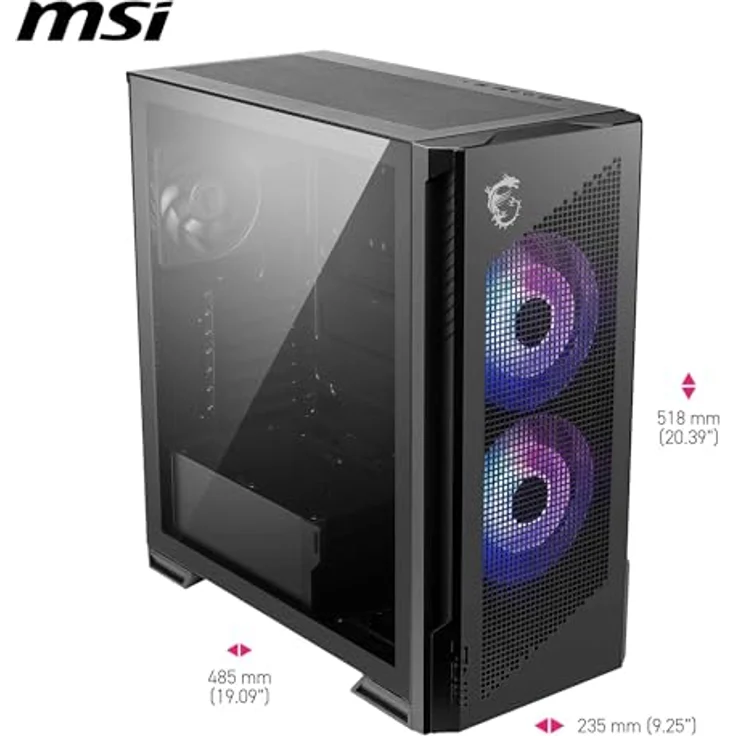 MSI MPG Velox 300R Airflow PZ, PC-Gehäuse mit modernem Design und optimierter Kühlung – Bild 2