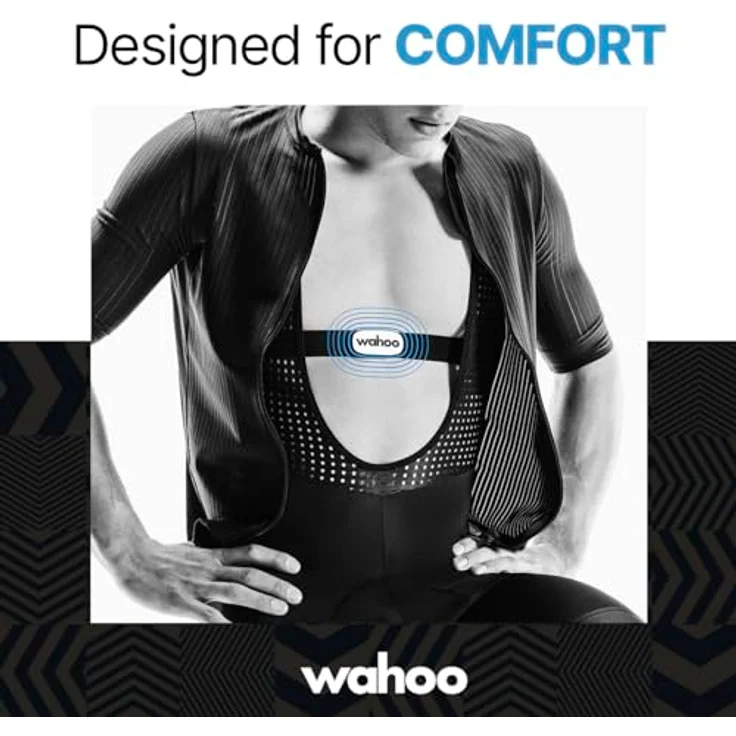Wahoo Fitness TRACKR-Herzfrequenz, Fitness-Tracker mit präziser Echtzeit-Herzfrequenz und hoher Akkulaufzeit, schwarz – Bild 4