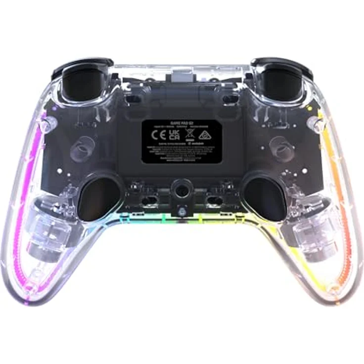 Snakebyte NSW2 Controller Gamepad S2 RGB, kabelloser Pro Controller für Nintendo Switch 2 mit Hall-Effekt-Sticks, ergonomischem Design und USB-C-Ladefunktion, Mehrfarbig – Bild 4