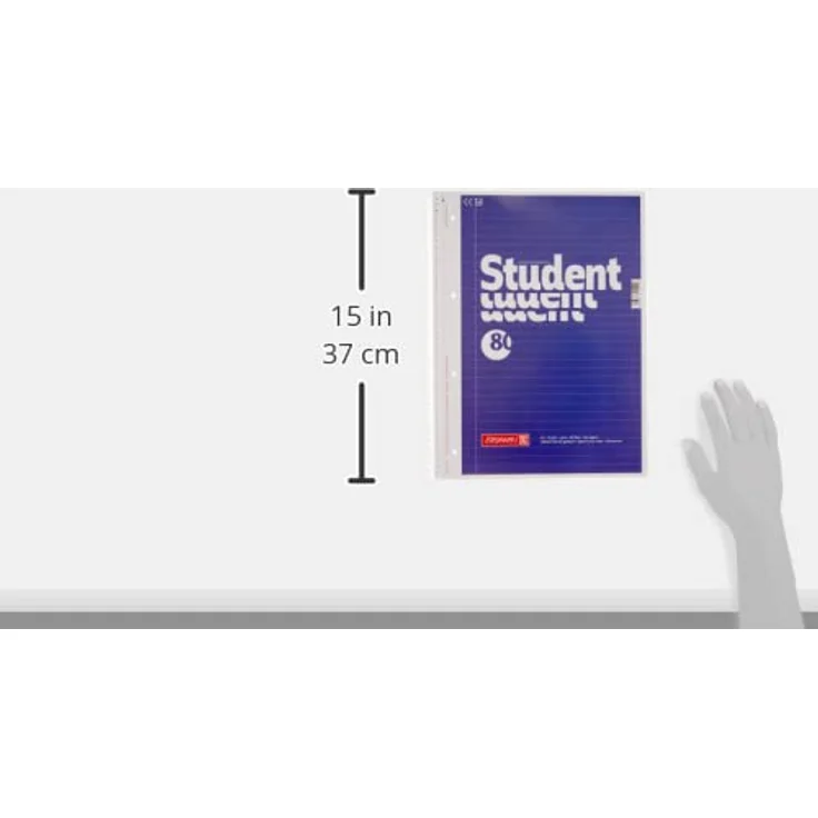 Brunnen Collegeblock Student 1067941, A4, Innenrand, 70 g/m², 80 Blatt, liniert – Bild 3