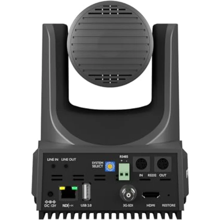 PTZOptics Move 4K, Netzwerkkamera mit 12x optischem Zoom, Auto-Tracking und 4K UHD, Grau – Bild 3