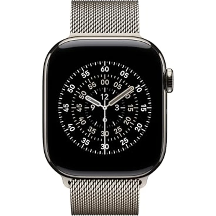 Apple Milanaise Armband für Apple Watch, 42 mm, natur, magnetisch und individuell einstellbar aus Edelstahl – Bild 3